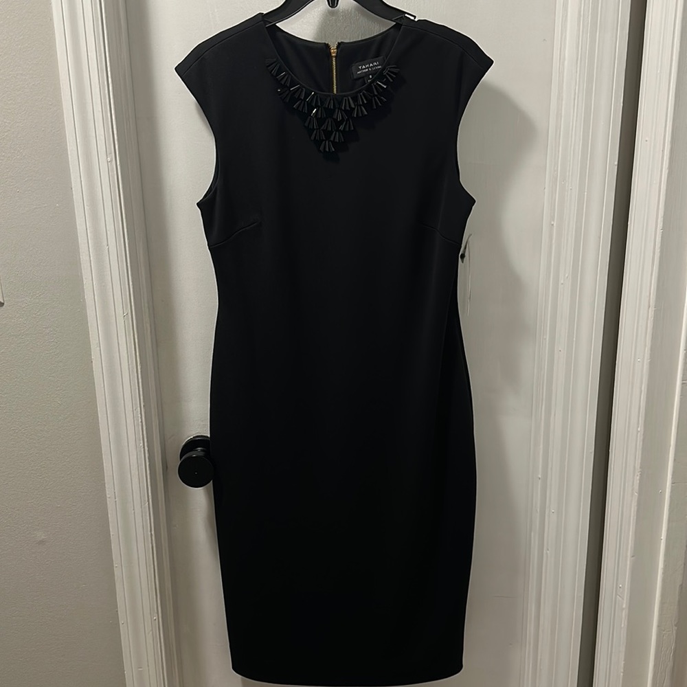 Tahari Arthur S. Levine Black Cocktail Dress